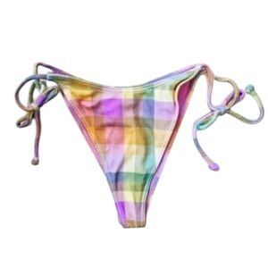 Billabong Warm Waves Tie Skimpy Hike Bikini Bottom Multicolor